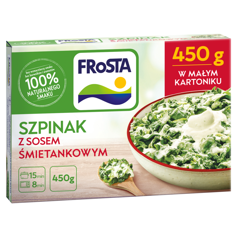 Szpinak z sosem śmietankowym mrożony