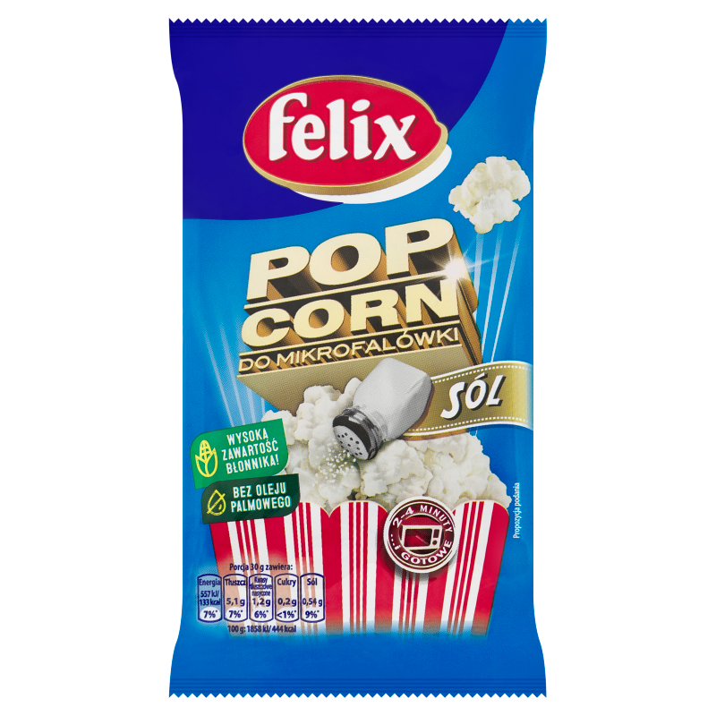 Popcorn do mikrofalówki solony