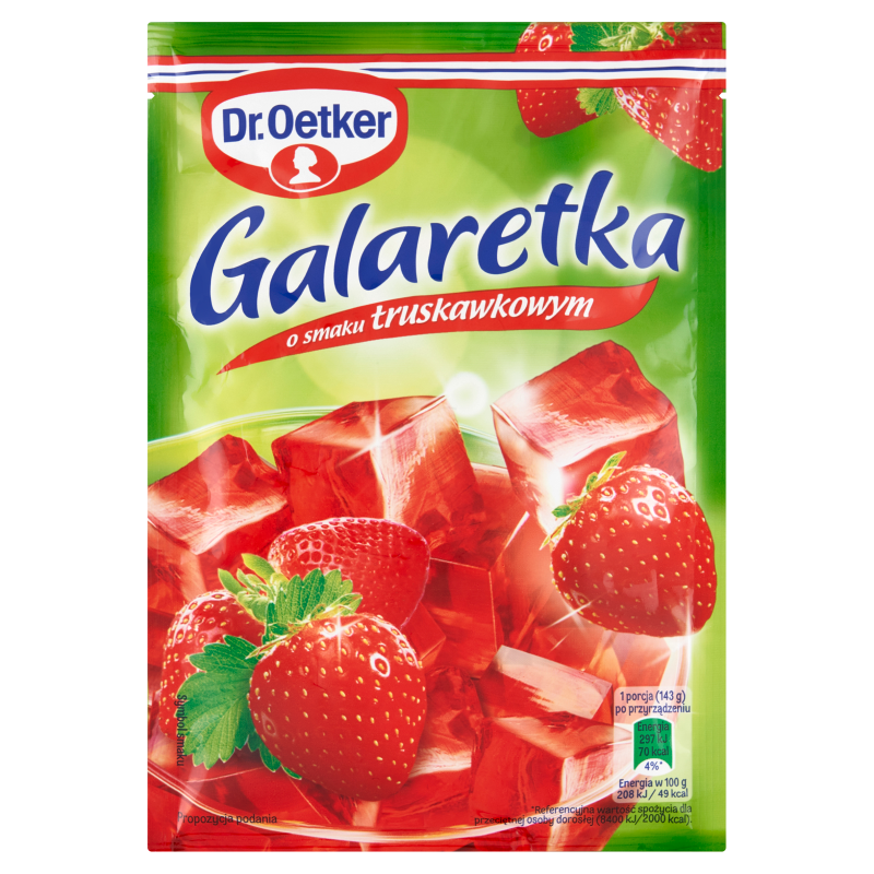 Galaretka o smaku truskawkowym