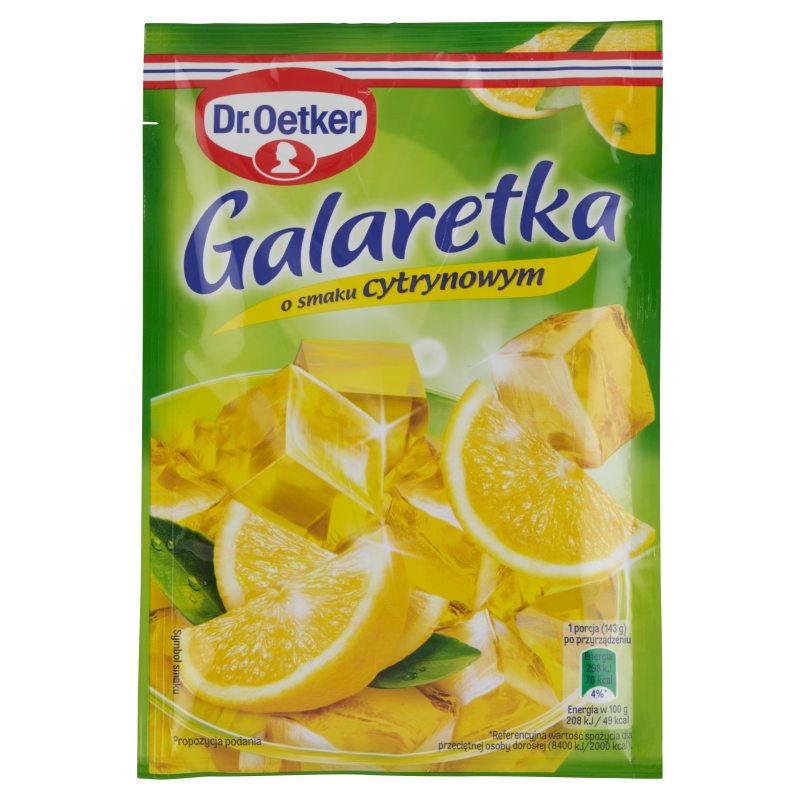 Galaretka o smaku cytrynowym