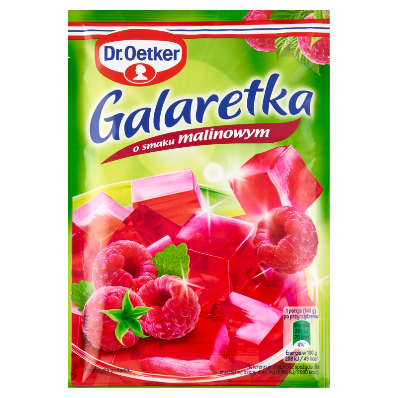 Galaretka o smaku malinowym