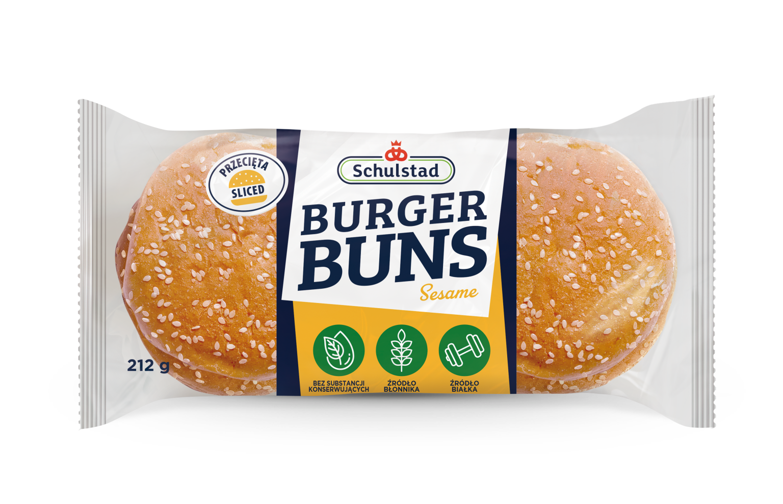 Bułki do hamburgerów z sezamem 4 szt.