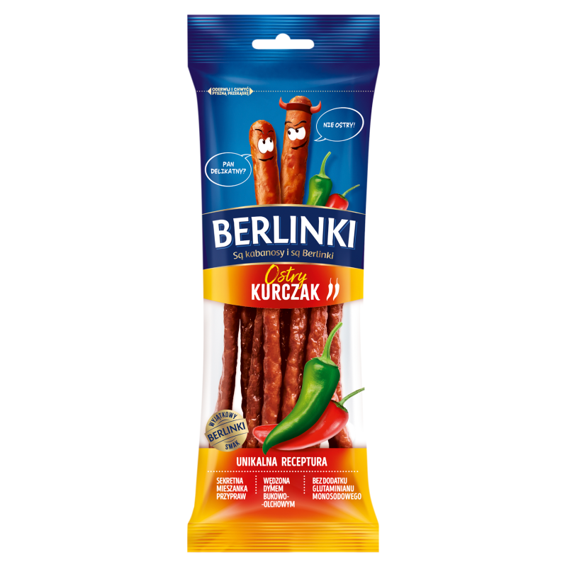 Kabanosy berlinki ostry kurczak