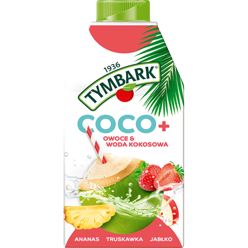 Woda kokosowa jabłko-truskawka-ananas