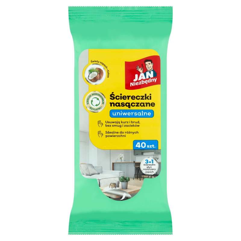 Ściereczki nasączane uniwersalne 40 szt.