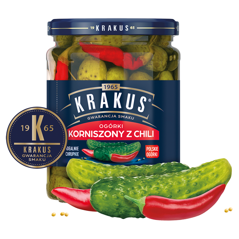 Ogórki korniszony z chili