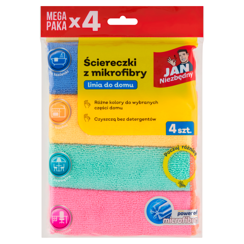 Ściereczki z mikrofibry zestaw 4szt.