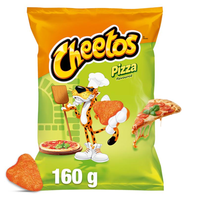 Chrupki kukurydziane o smaku pizzy