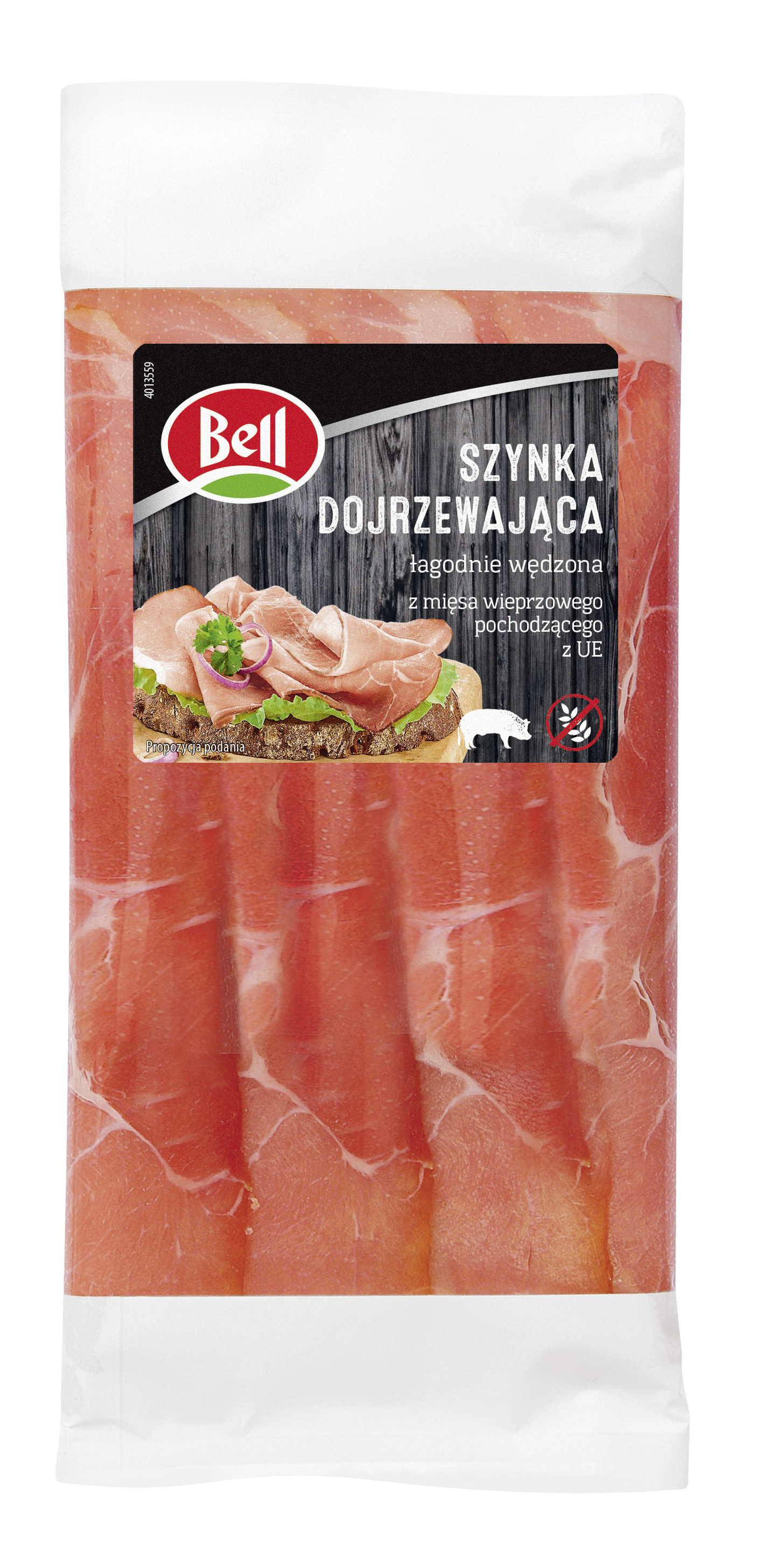 Szynka dojrzewająca łagodnie wędzona