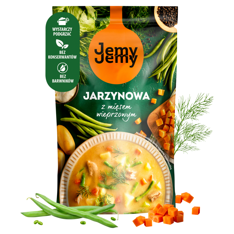 Zupa jarzynowa z mięsem wieprzowym