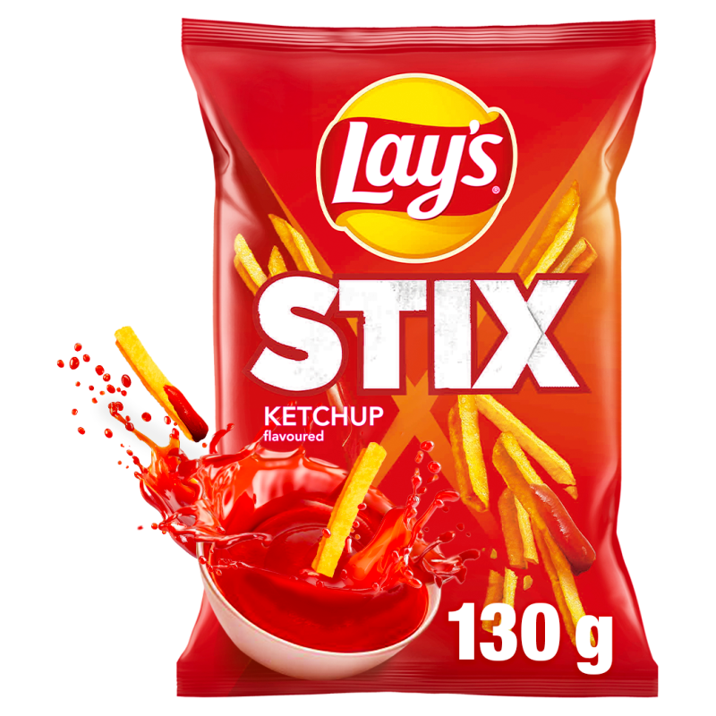 Chipsy ziemniaczane o smaku ketchupowym