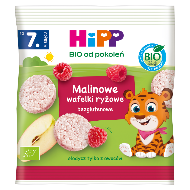 Malinowe wafelki ryżowe