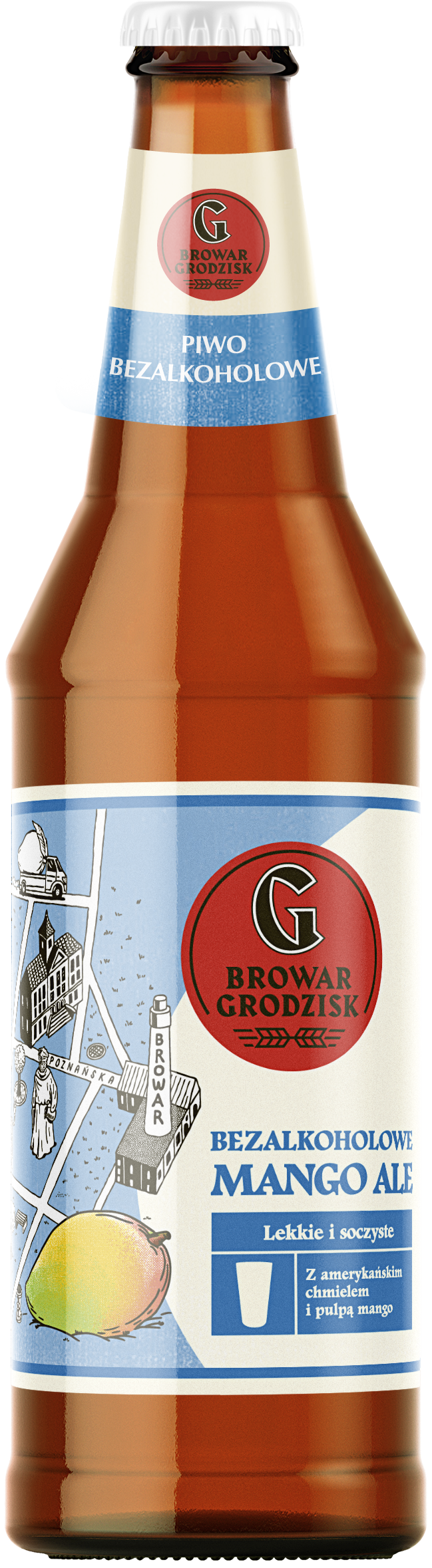 Mango Ale Piwo Bezalkoholowe (butelka bezzwrotna)