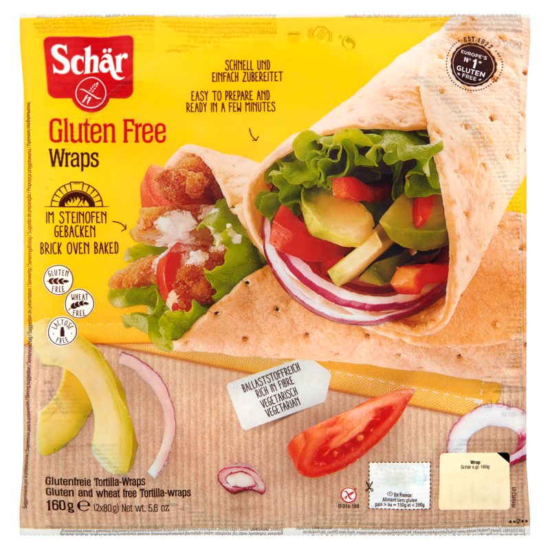 Tortilla bezglutenowa na bazie mąki ryżowej (2 szt.)
