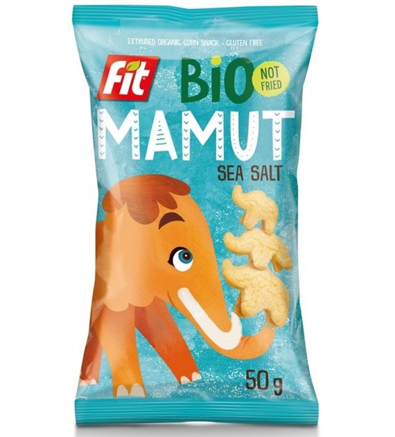 Chrupki kukurydziane z solą morską bezglutenowe BIO
