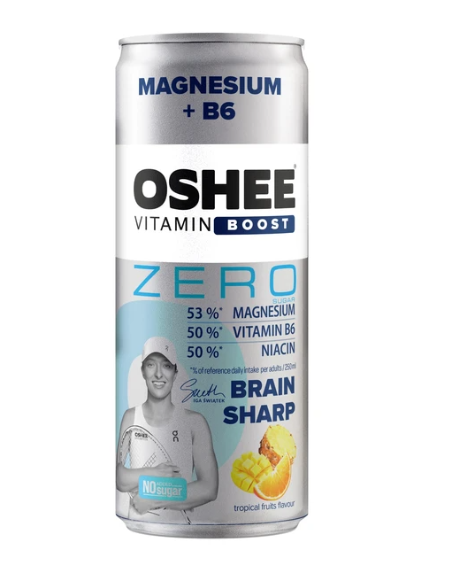 Vitamin Boost Napój gazowany Magnez+B6 o smaku owoców tropikalnych ZERO
