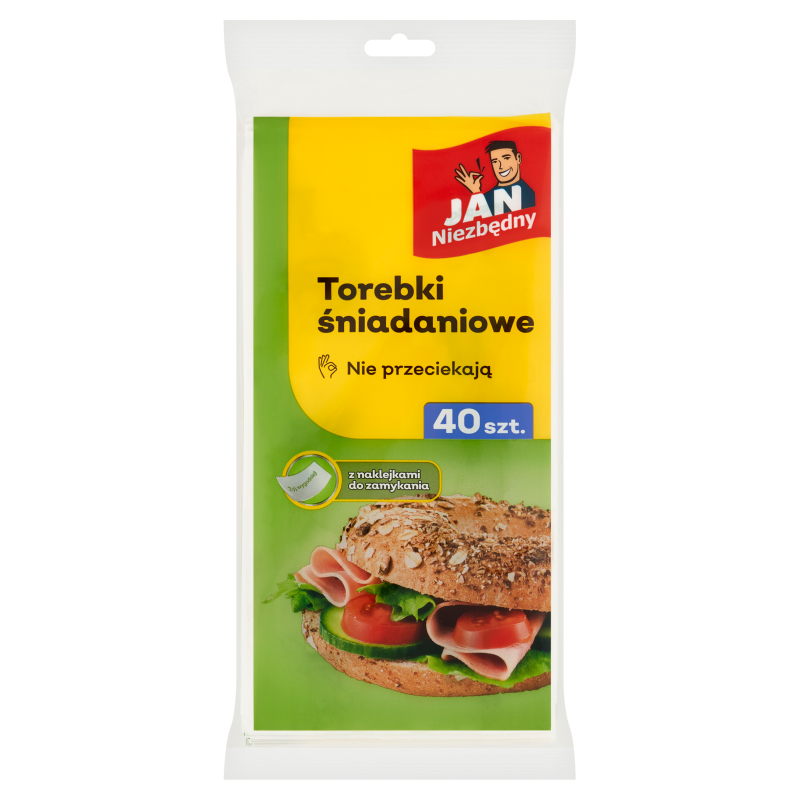 Torebki śniadaniowe papierowe wodoodporne 40 szt.