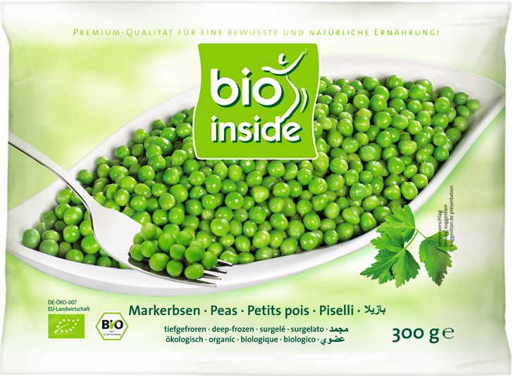Groszek zielony mrożony BIO
