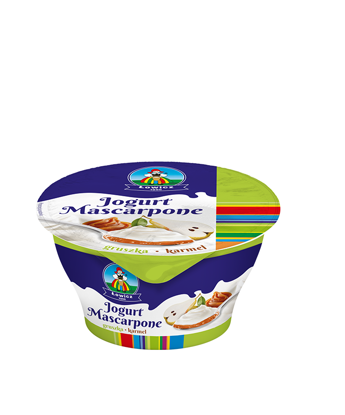 Jogurt z mascarpone gruszka-karmel