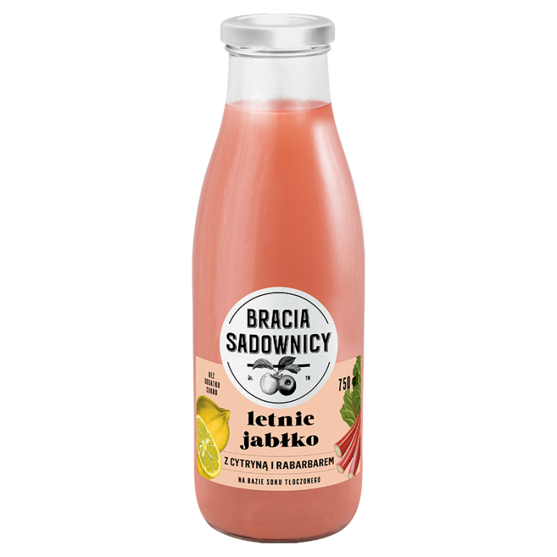 Letnie jabłko cytryna rabarbar