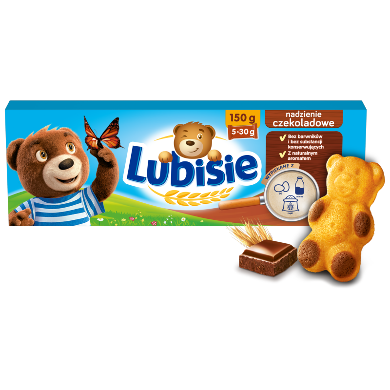 Ciastko biszkoptowe z nadzieniem czekoladowym