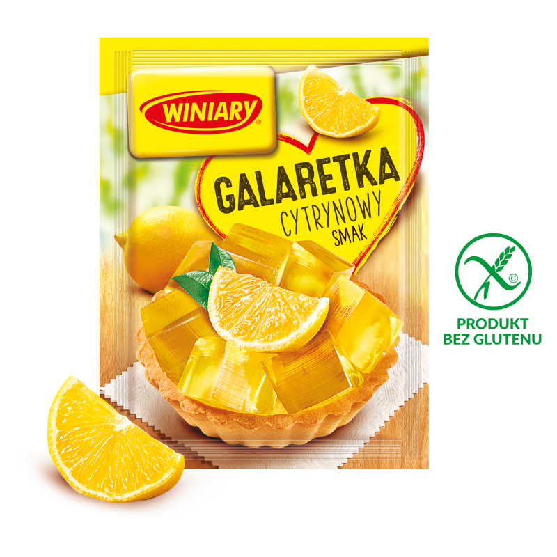 Galaretka o smaku cytrynowym bezglutenowa