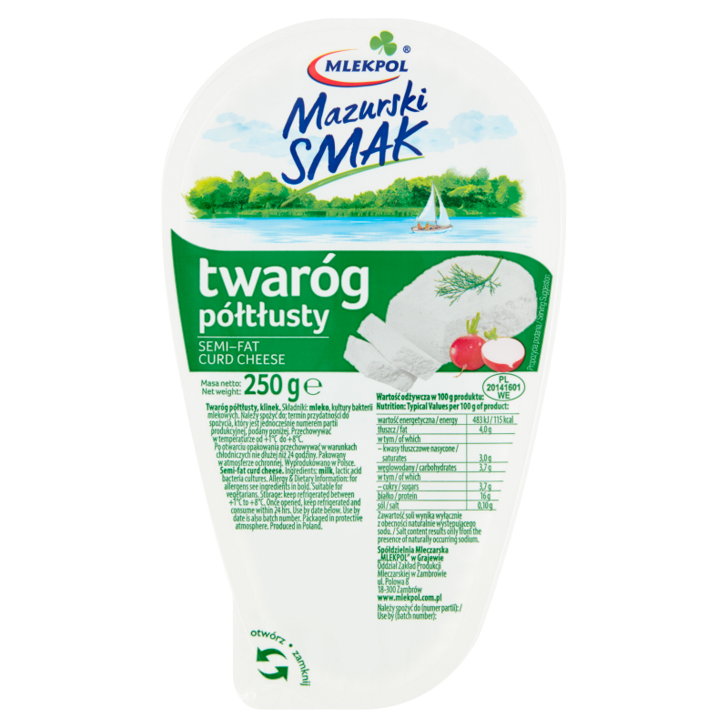 Twaróg półtłusty klinek