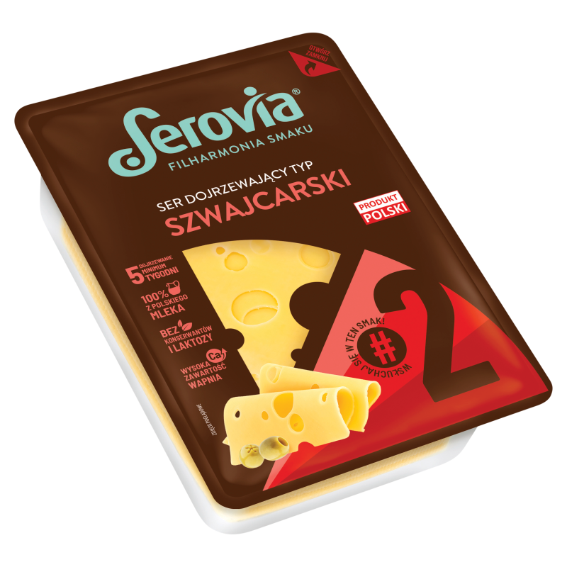Ser żółty dojrzewający typ szwajcarski (plastry)