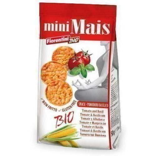 Krążki kukurydziane z pomidorami i bazylią bezglutenowe BIO