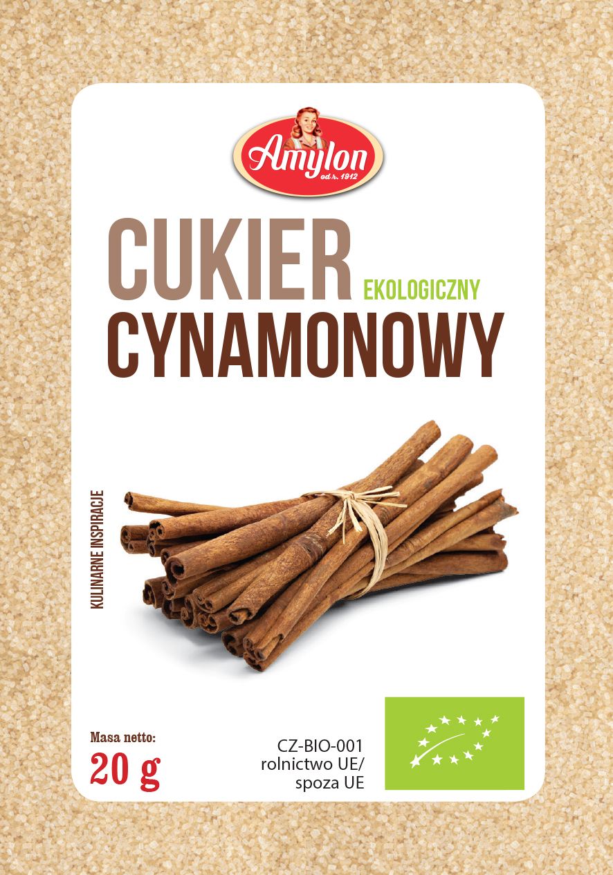 Cukier cynamonowy bezglutenowy BIO