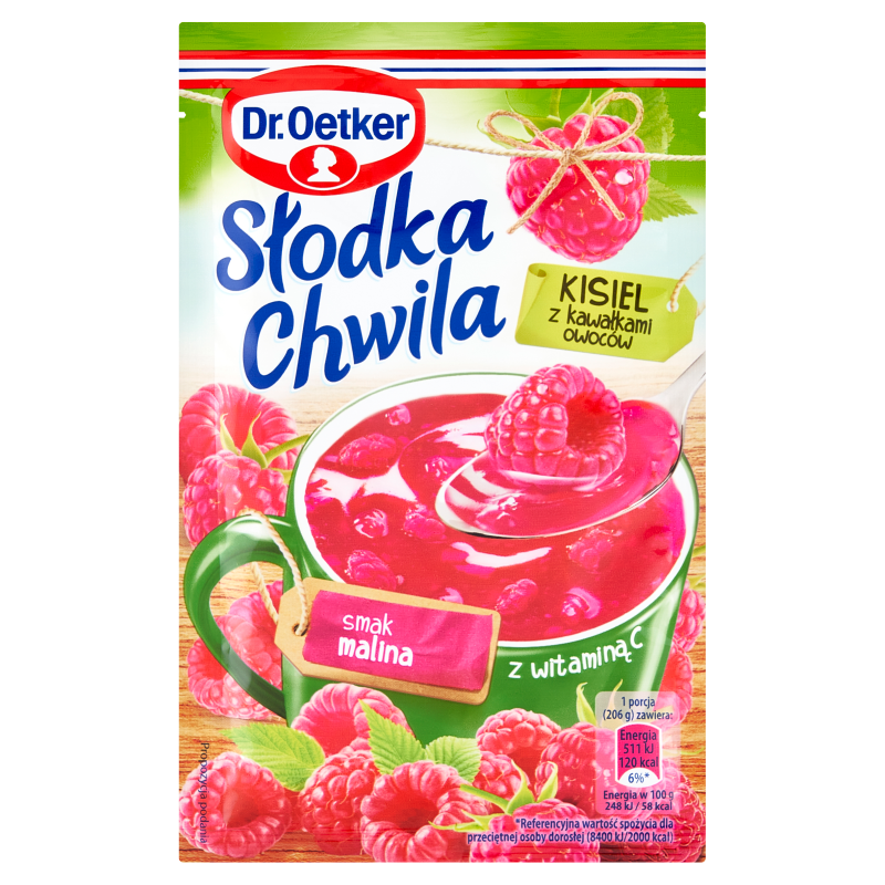 Kisiel o smaku malinowym