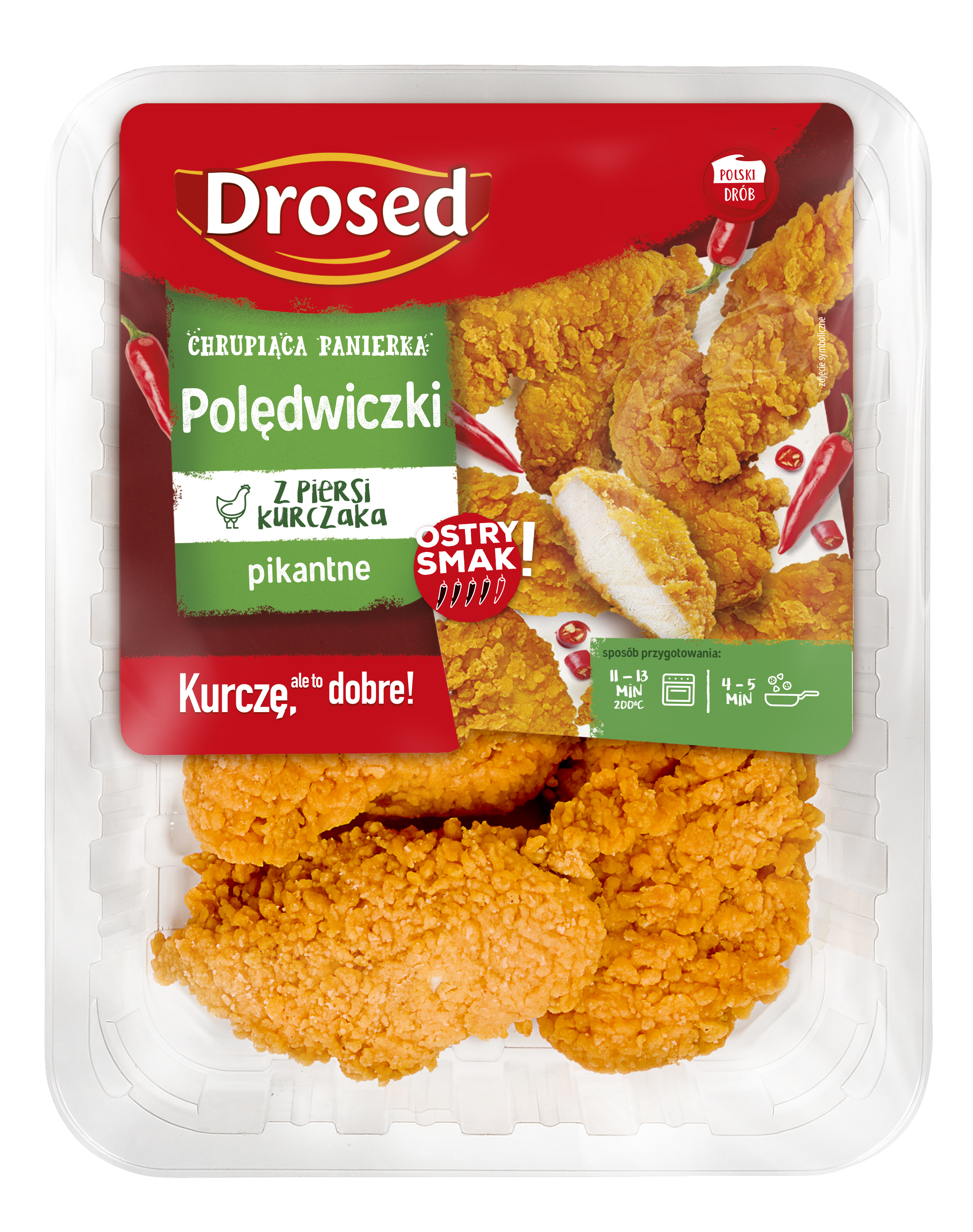Polędwiczki z piersi kurczaka panierowane pikantne