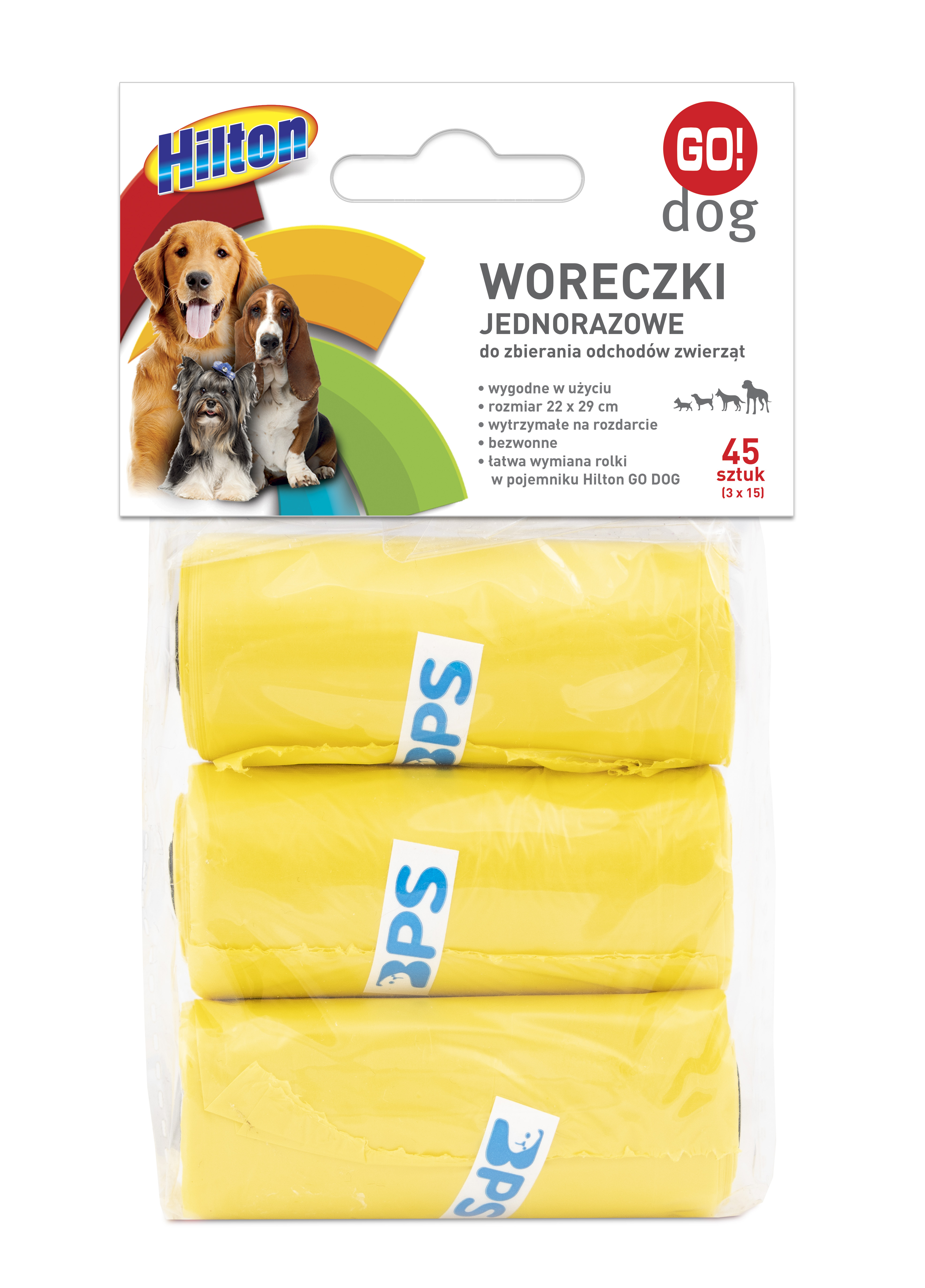 Woreczki na odchody 3 rolki