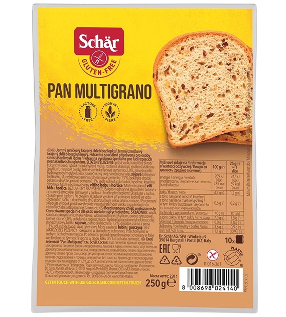Pan Multigrano - Bezglutenowy chleb wieloziarnisty