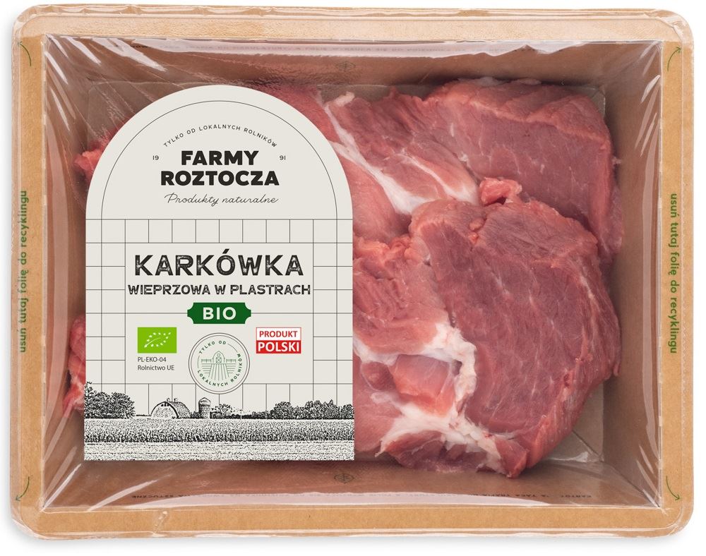 Karkówka wieprzowa w plastrach BIO
