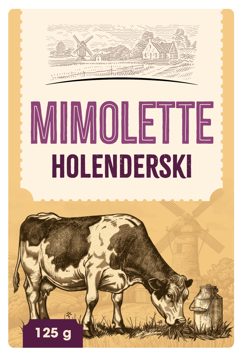 Ser żółty Mimolette w plastrach