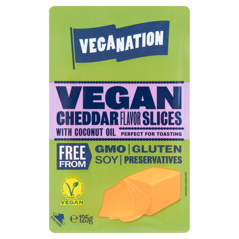Plastry wegańskie o smaku sera Cheddar