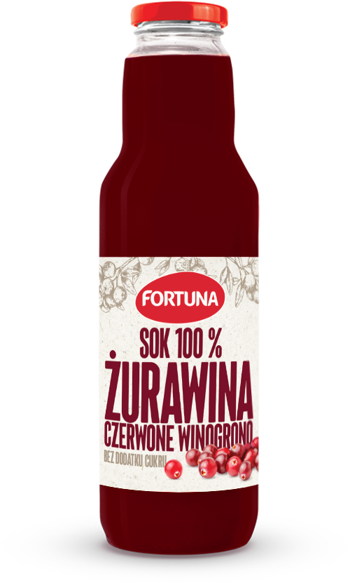 Sok żurawina-czerwone winogrono