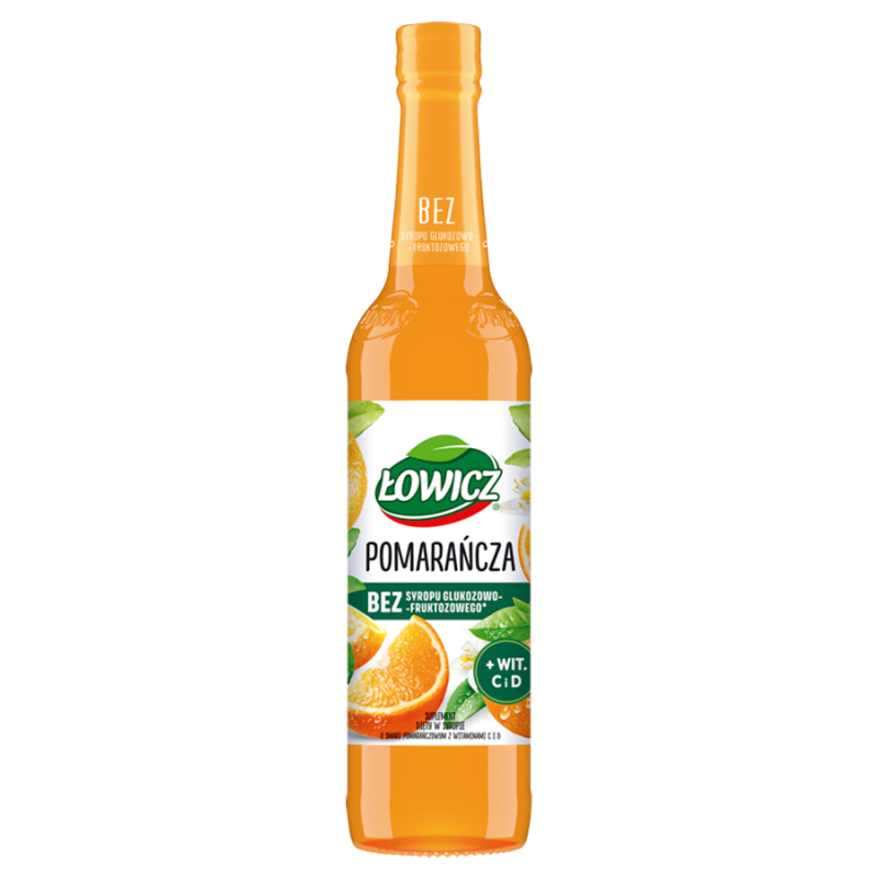 Syrop o smaku pomarańczowym