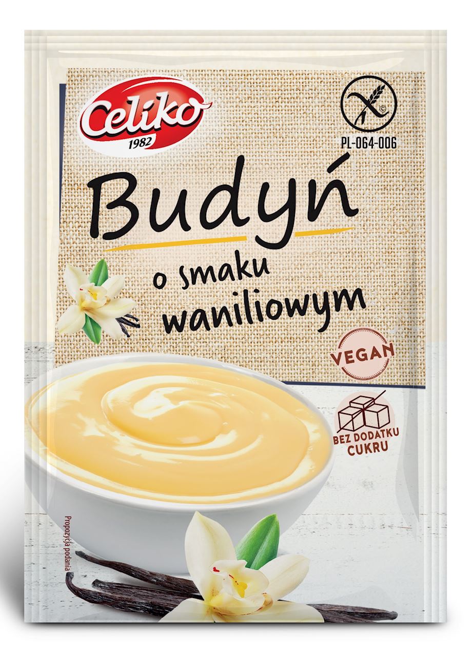 Budyń o smaku waniliowym (bez cukru) bezglutenowy