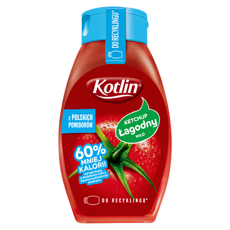 Ketchup łagodny (60% mniej kalorii)