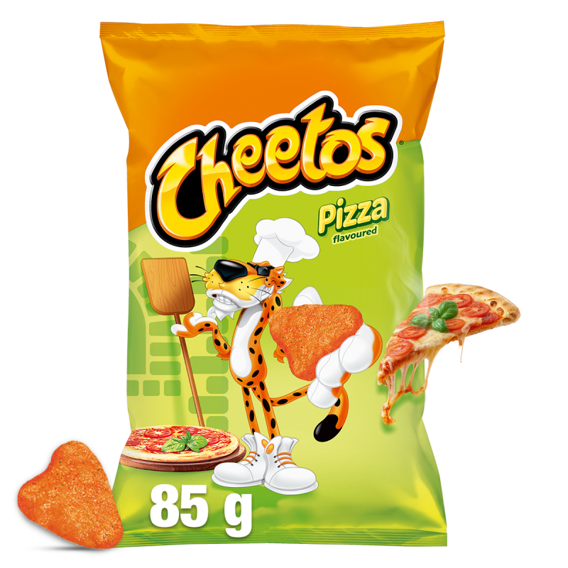Chrupki kukurydziane o smaku pizzy