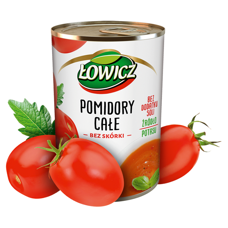 Pomidory całe bez skórki