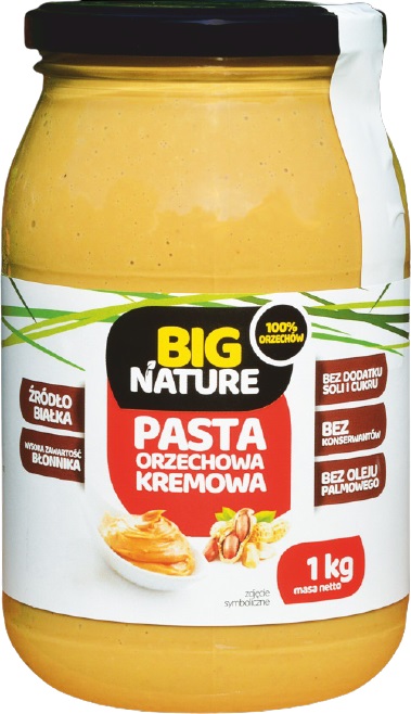 Pasta orzechowa kremowa (bez dodatku soli i cukru)