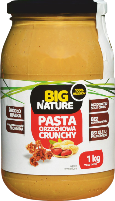 Pasta orzechowa crunchy (bez dodatku soli i cukru)