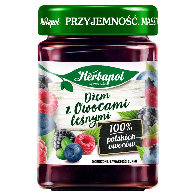 Dżem z owocami leśnymi niskosłodzony