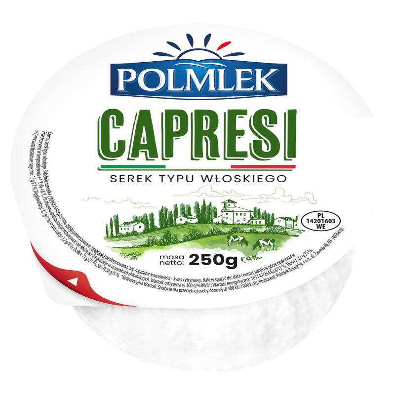 Capresi - serek typu włoskiego