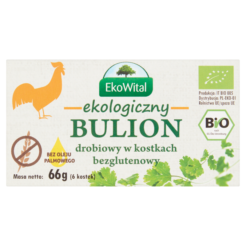 Bulion drobiowy (6 kostek) bezglutenowy BIO