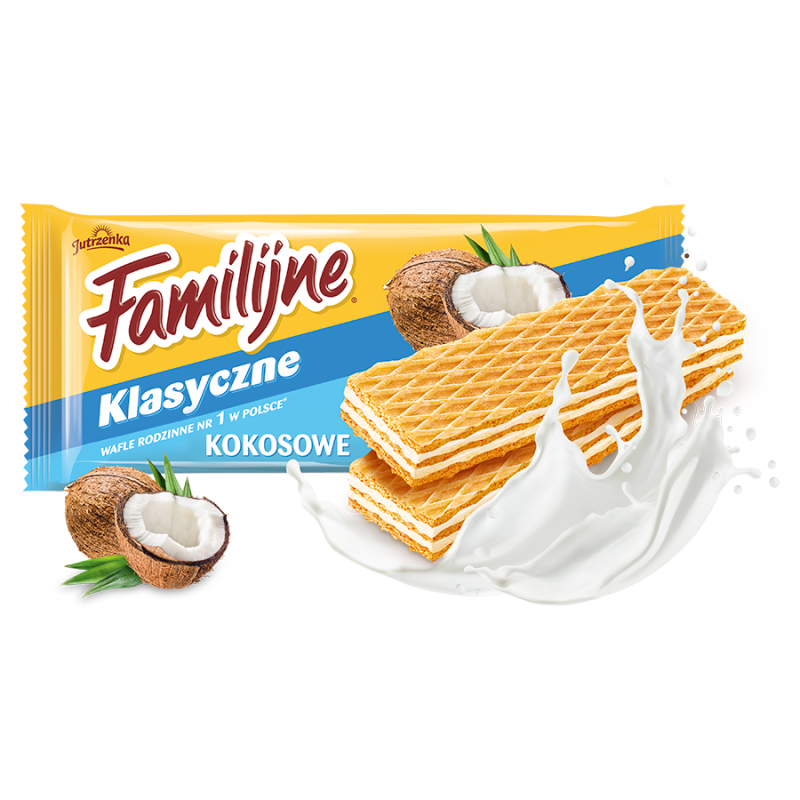 Wafle o smaku kokosowym