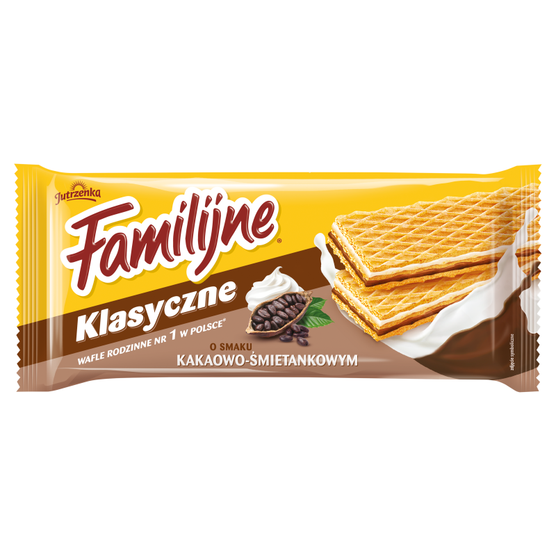 Wafle o smaku kakaowo - śmietankowym